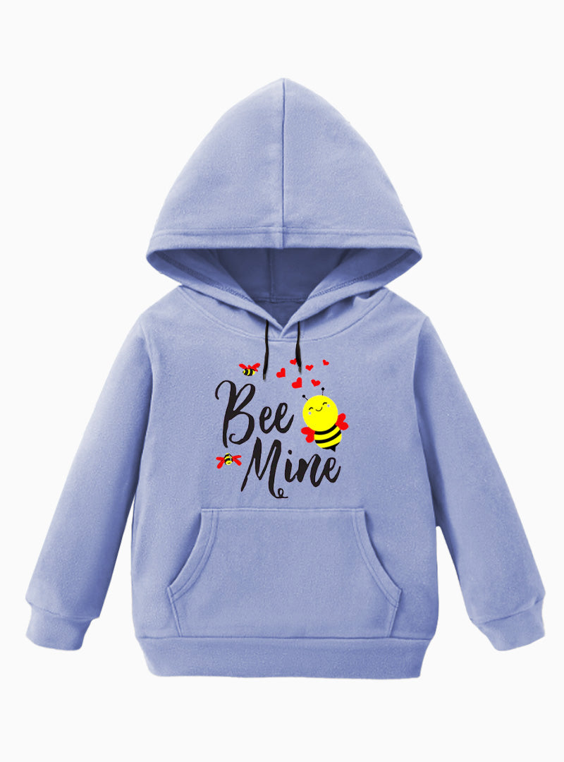 Girls Winter Hoodie - Beautiful Bee Mine Design