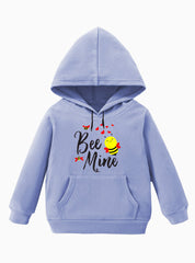 Girls Winter Hoodie - Beautiful Bee Mine Design