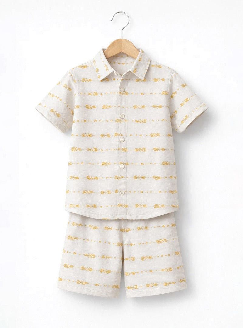 Boys Summer Breeze Shirt Shorts Set