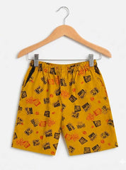 Boys Urban Print Casual Shorts