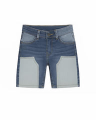 Boys' denim shorts with pockets