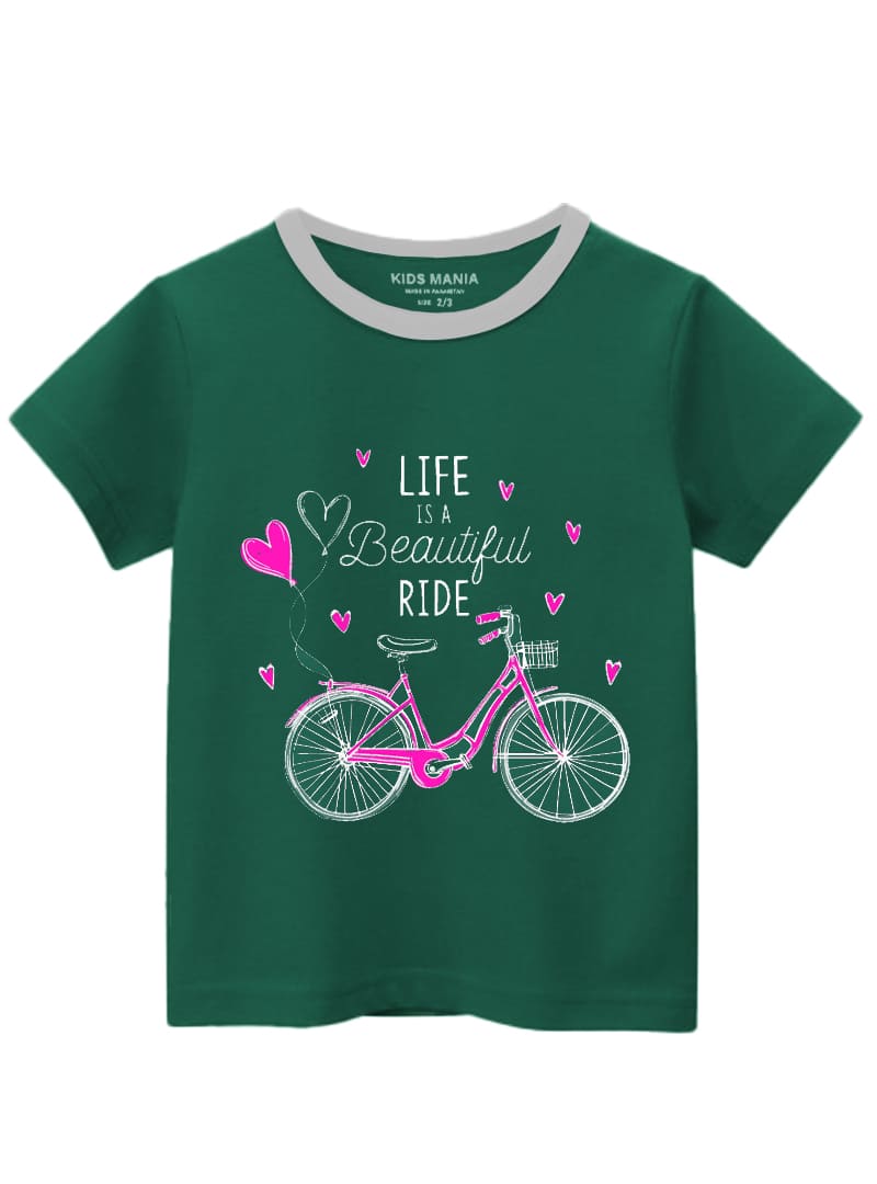 GIRLS T-SHIRT LIFE IS A BEAUTIFUL RIDE