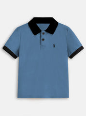 Boys Polo Knitted Cotton Stuff - Multicolor