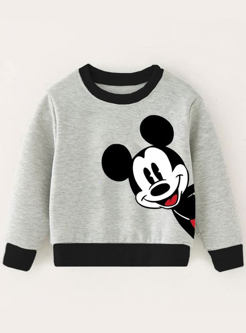 GIRL FLEECE SWEATSHIRT - TRENDING MICKEY MOUSE