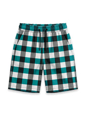 Boys Casual Check Print Short
