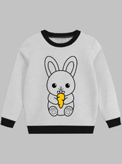 Children's Sweatshirt - Cartoon Bunny Rabbit