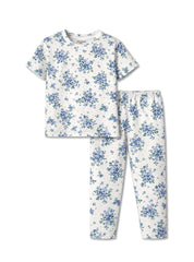 Girls Blue Blossom Lounge Set