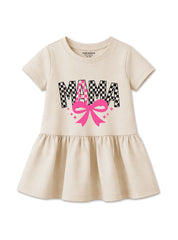 Girls Mama Bow Peplum Top