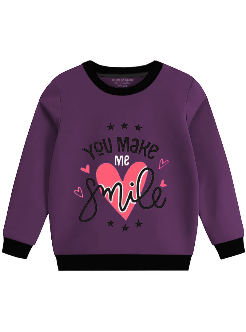 Crew Neck Sweatshirt - You Make Me Smile