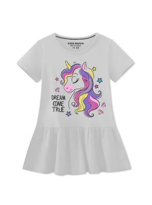 Ash grey Frock for Girl