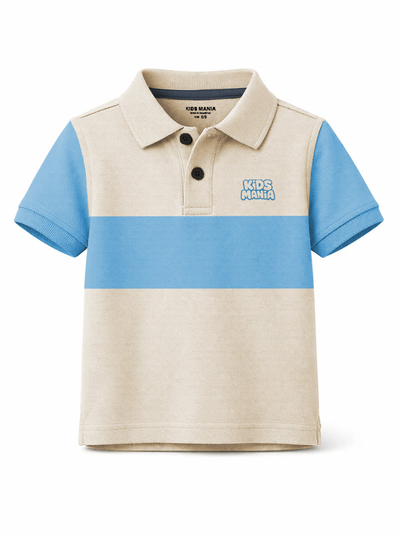 Boys Classic Stripe Polo Tee