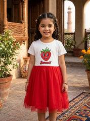 Girls Sweet Strawberry Frock