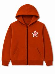 Girls Hoodie Zip-Up Scarlet Charm