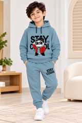 Boys Winter Hoodie Set Frosty Panda