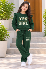 Girls Winter Set Emerald Yes Girl