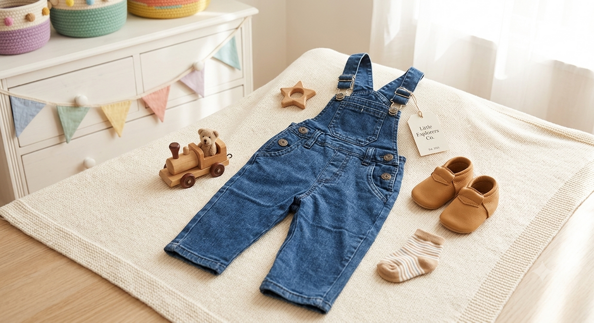 Kids Trendy Denim Dungaree