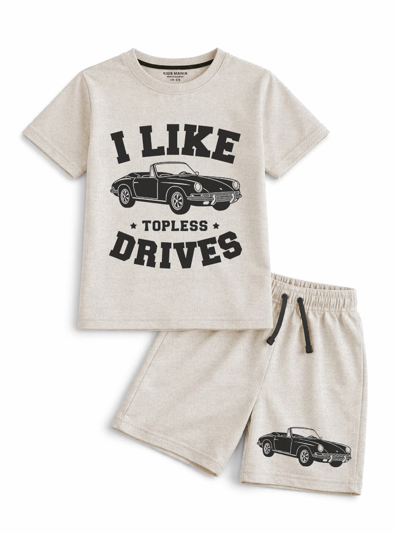 Boys Topless Drives Car Co Ord Set