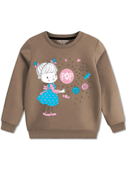 Girls “Pop” Cartoon Sweatshirt