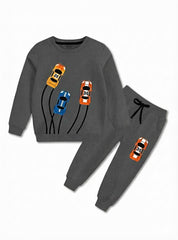 Racing Car Printed Winter Tracksuit