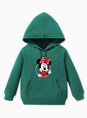Cute Bow Girls Fleece Hoodie