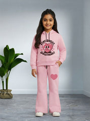 Sweetheart Pink Girls Tracksuit