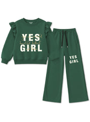 Girls Winter Set Emerald Yes Girl
