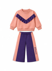 Toddler Winter Set Purple Bloom Ruffle