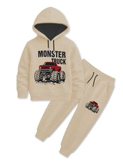 Monster Truck Hoodie Set For Boys