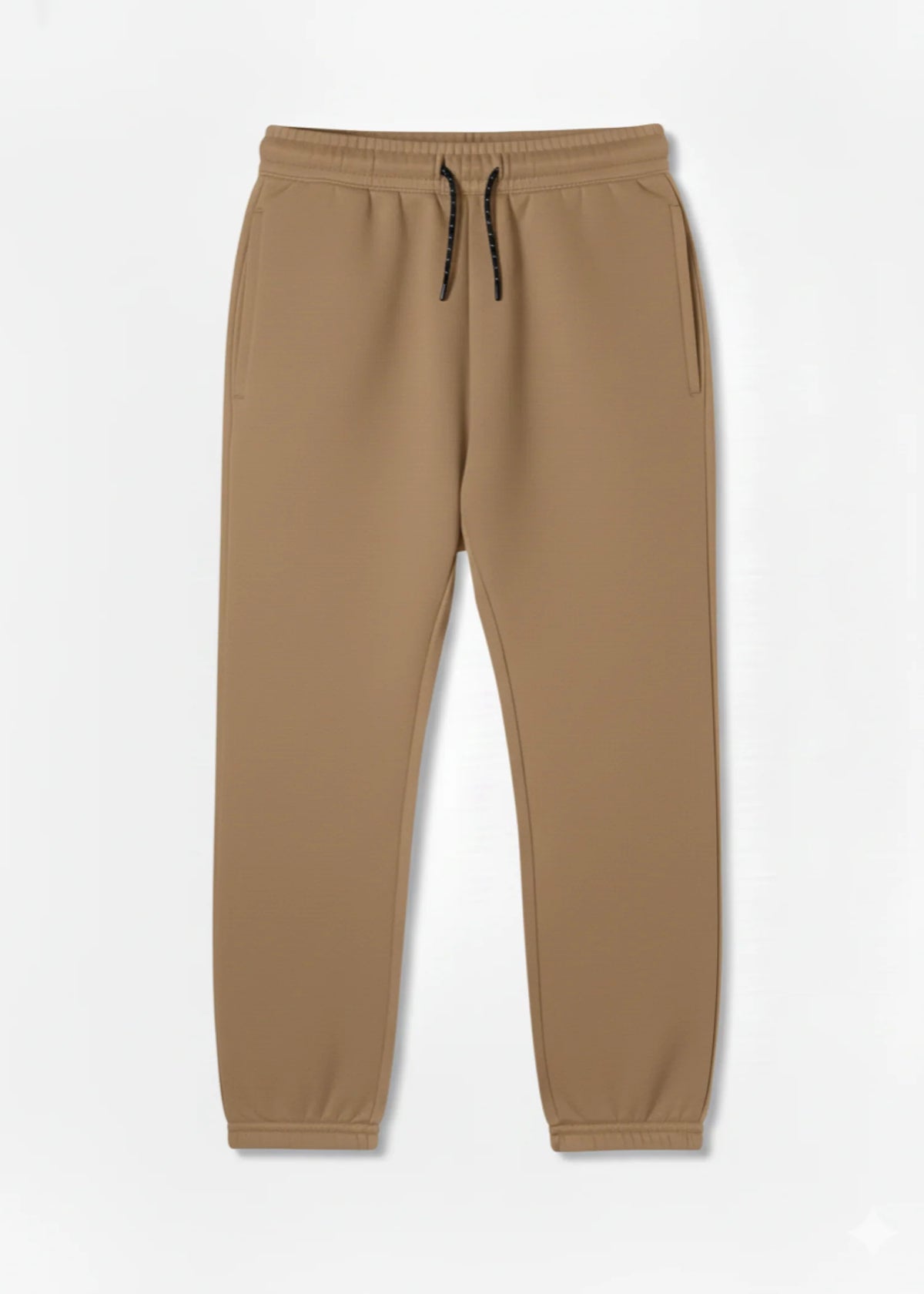 Fleece Trouser For Boys Cozy Fit with Elastic Waist for Everyday Wear Lite Brown
