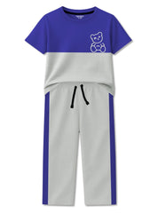 Boys Color Block Bear Tracksuit