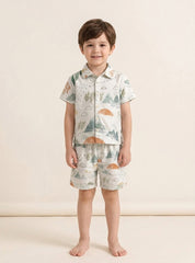 Boys Abstract Nature Print Co Ord Set