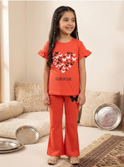 Girls Cloud of Love Butterfly Co Ord Set