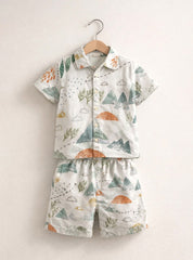 Boys Abstract Nature Print Co Ord Set