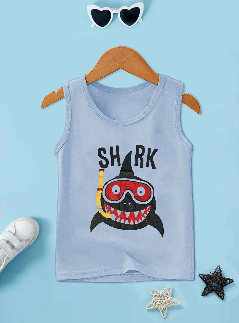 SHARK SLEEVE LESS T'SHIRT